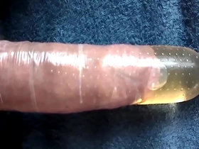 condom pissing and creampie