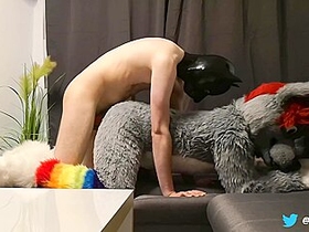 Horny Wolf Gets Fucked Really Hard By Hung Puppy (fursuit Porn)