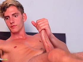 Michael Kal - Lanky Hottie Jerking His Hard Cock