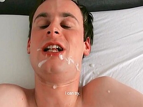 Happy Bareback Anal Fucking With A Brunette Twink