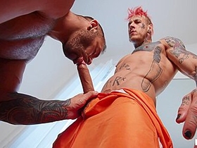 Eddy Ceetee And Bo Sinn - Pierced Rides Huge Dildo