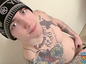 Straight Twink Jerks Off And Cums In His Beer Glass