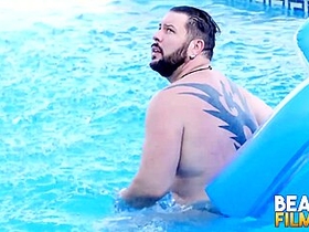 Kinky Cub Adam Jones Sunbathes Before Jerking Off