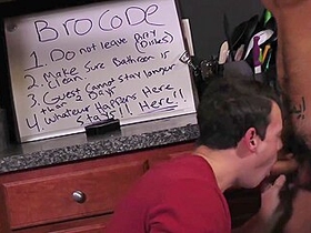 Awesome Straight Gives A Professional Blowjob